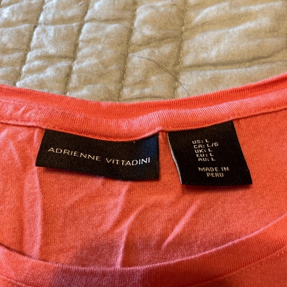 Women’s sleeveless top by Adrienne Vittadini. Size large - salmon shade - Picture 2 of 4